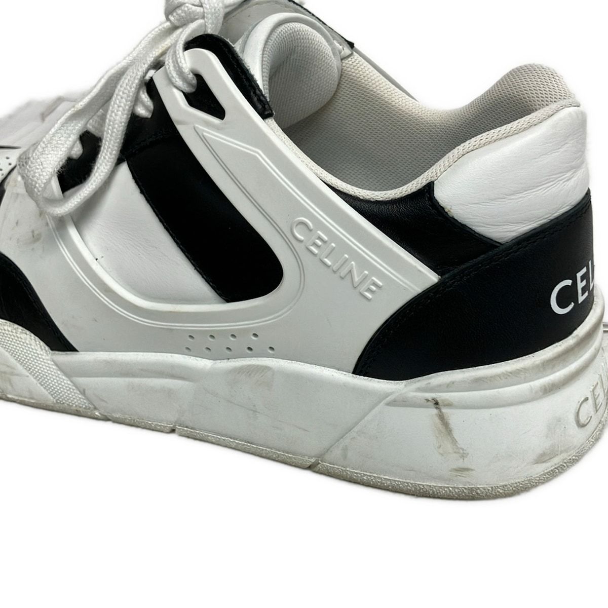 Celine Sneakers 42 Lace Up Low Optic White Black — view 7