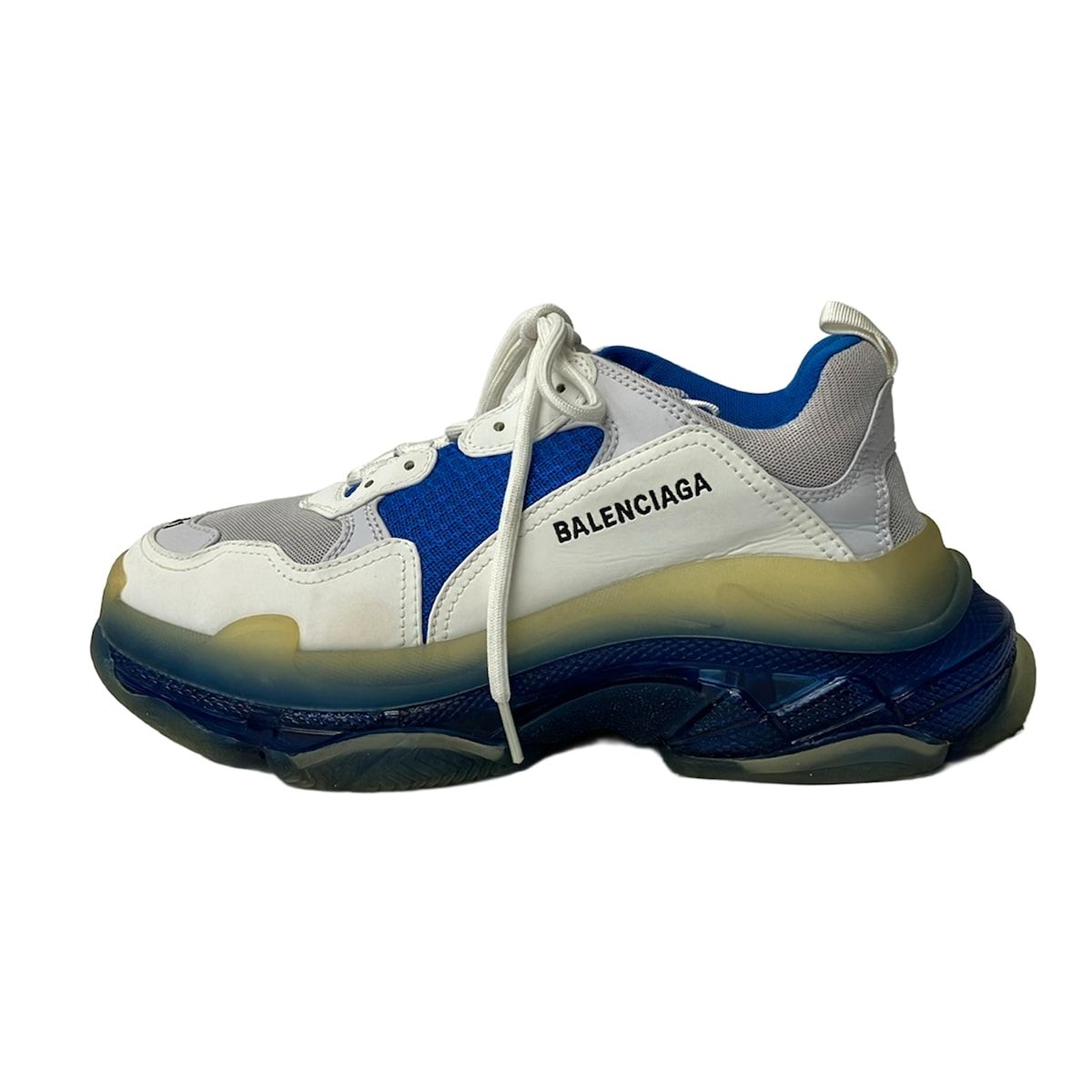 Balenciaga Sneakers Triple S Blue White Leather
