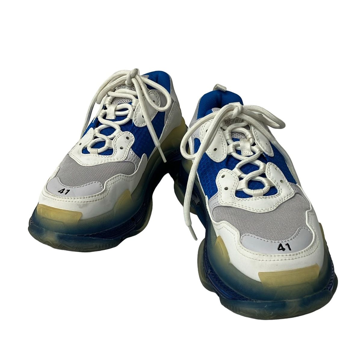 Balenciaga Sneakers Triple S Blue White Leather — view 2