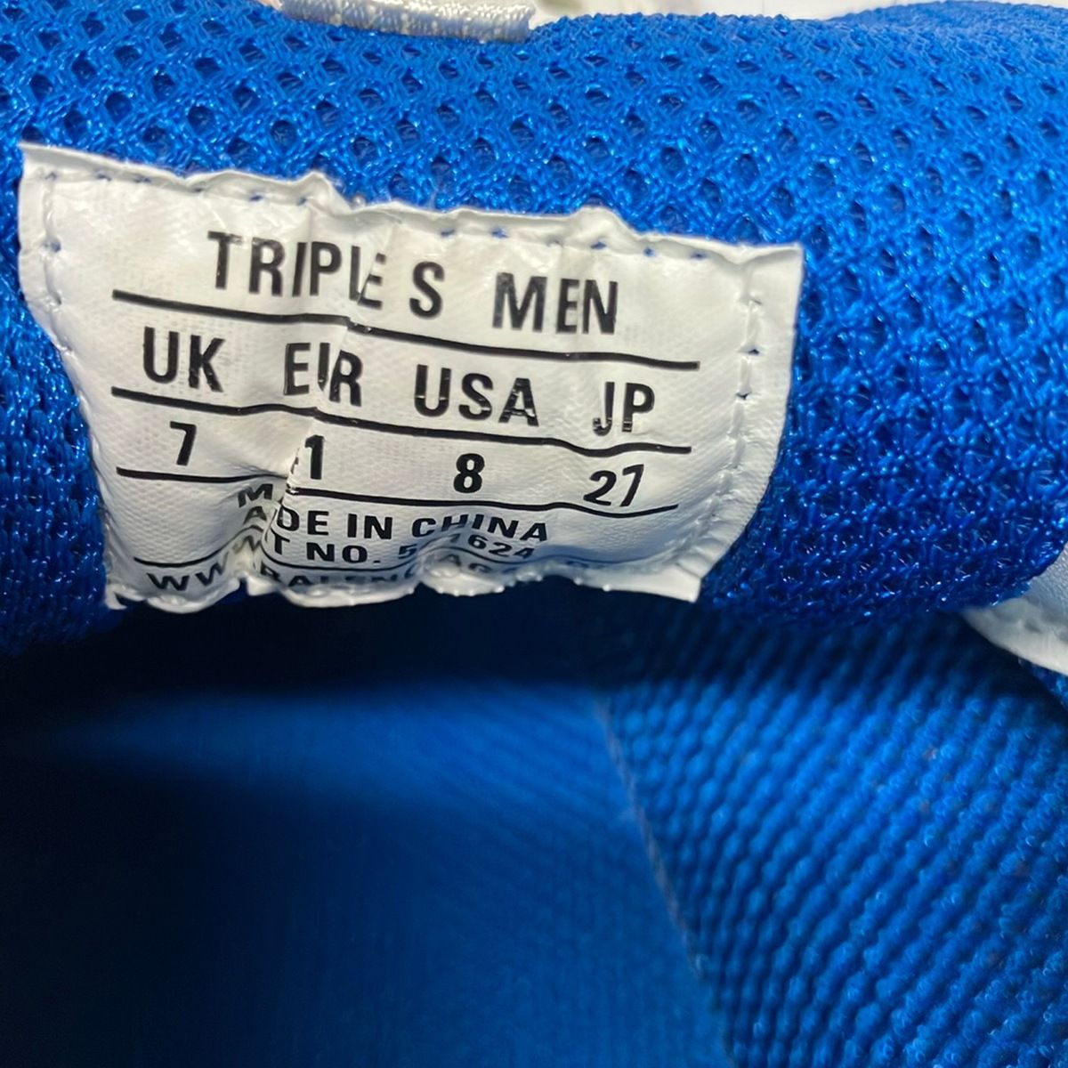 Balenciaga Sneakers Triple S Blue White Leather — view 6