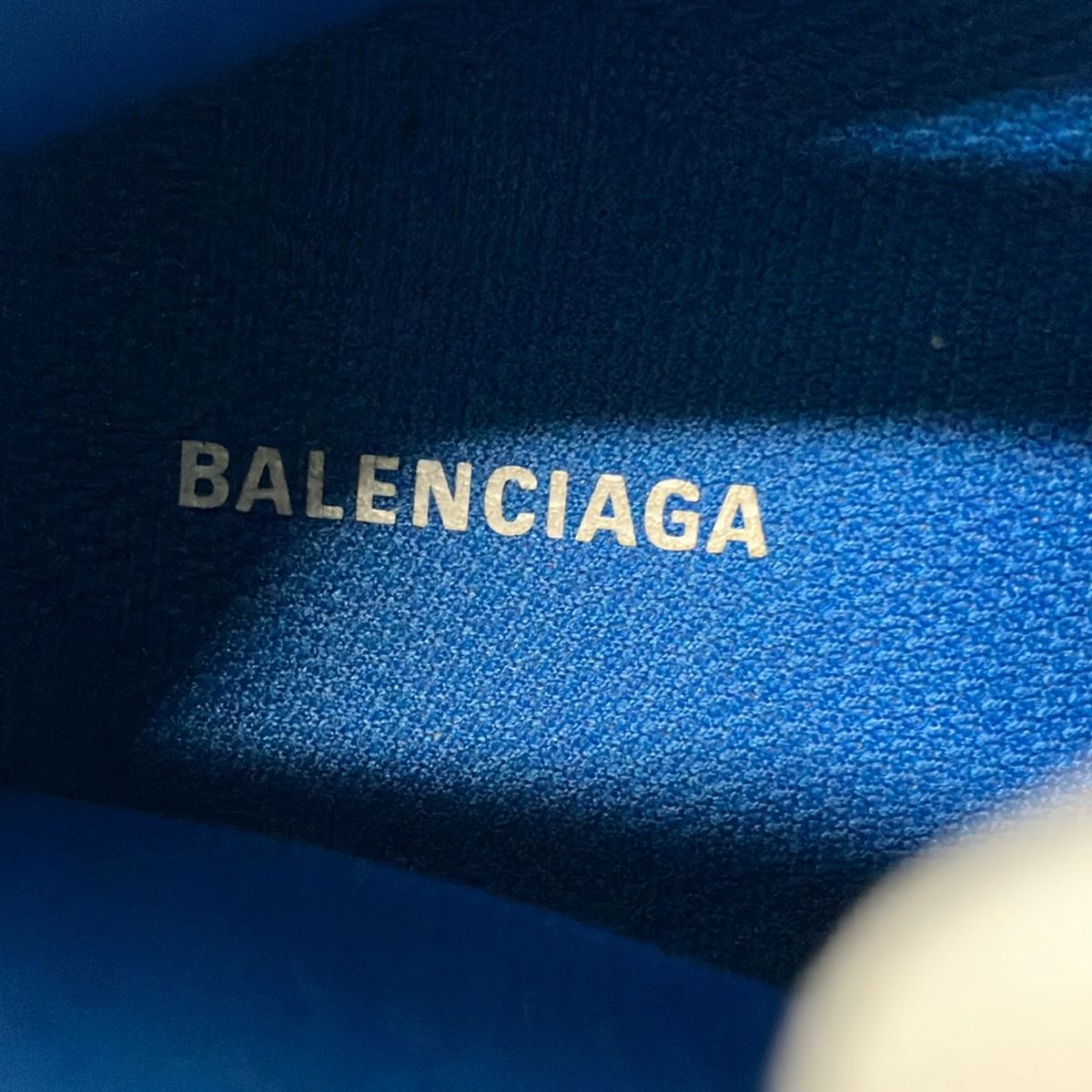 Balenciaga Sneakers Triple S Blue White Leather — view 5