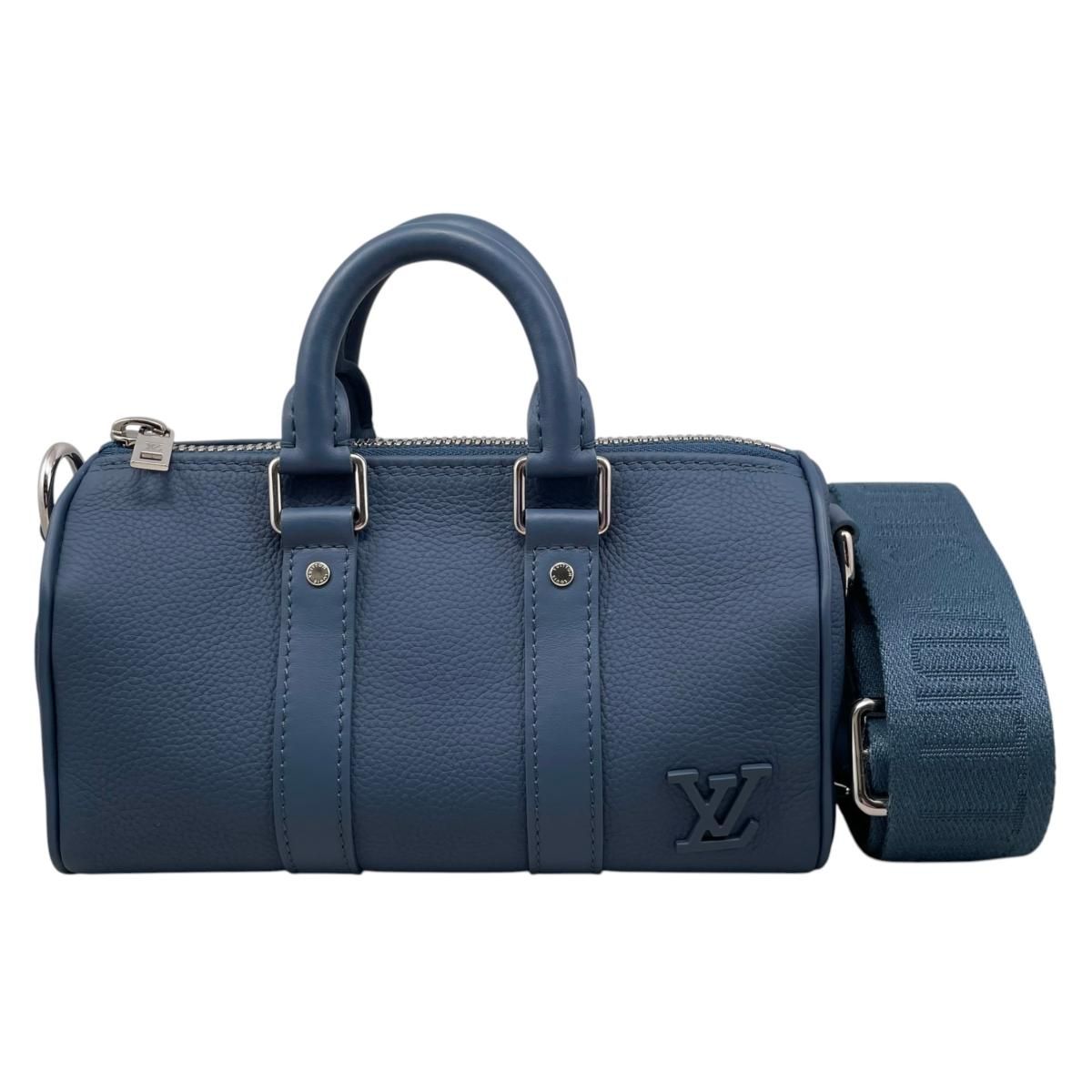 Louis Vuitton Shoulder Bag Keepall XS LV Aerogram Navy Blue