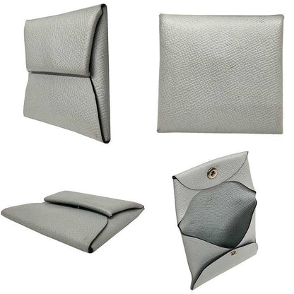 Hermes Bastia Coin Case Light Gray Wallet — view 2