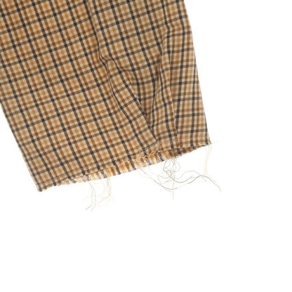 Miu Miu Checked Shirt Front Logo Embroidery Plaid Button Down Jacket Long — view 5