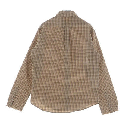 Miu Miu Checked Shirt Front Logo Embroidery Plaid Button Down Jacket Long — view 2