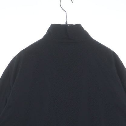 Moncler Vanoise Monogram Jacquard Windbreaker Nylon Jacket Black — view 4