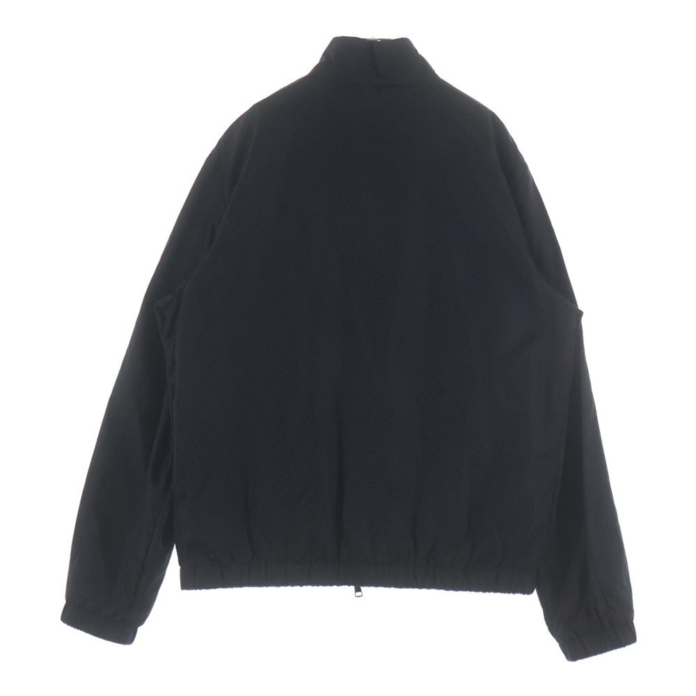Moncler Vanoise Monogram Jacquard Windbreaker Nylon Jacket Black — view 2