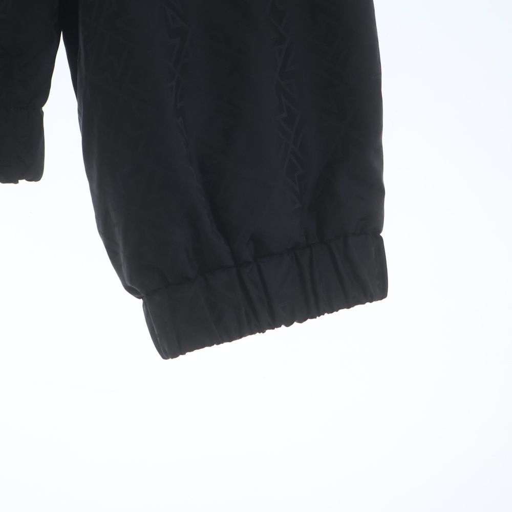Moncler Vanoise Monogram Jacquard Windbreaker Nylon Jacket Black — view 5