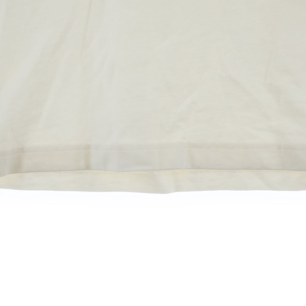Moncler T-Shirt Neck Logo Crew Short Sleeve White — view 6