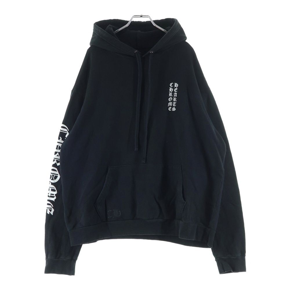 Chrome Hearts Sweatshirt Plvr Arm Logo Print Pullover Hoodie Black
