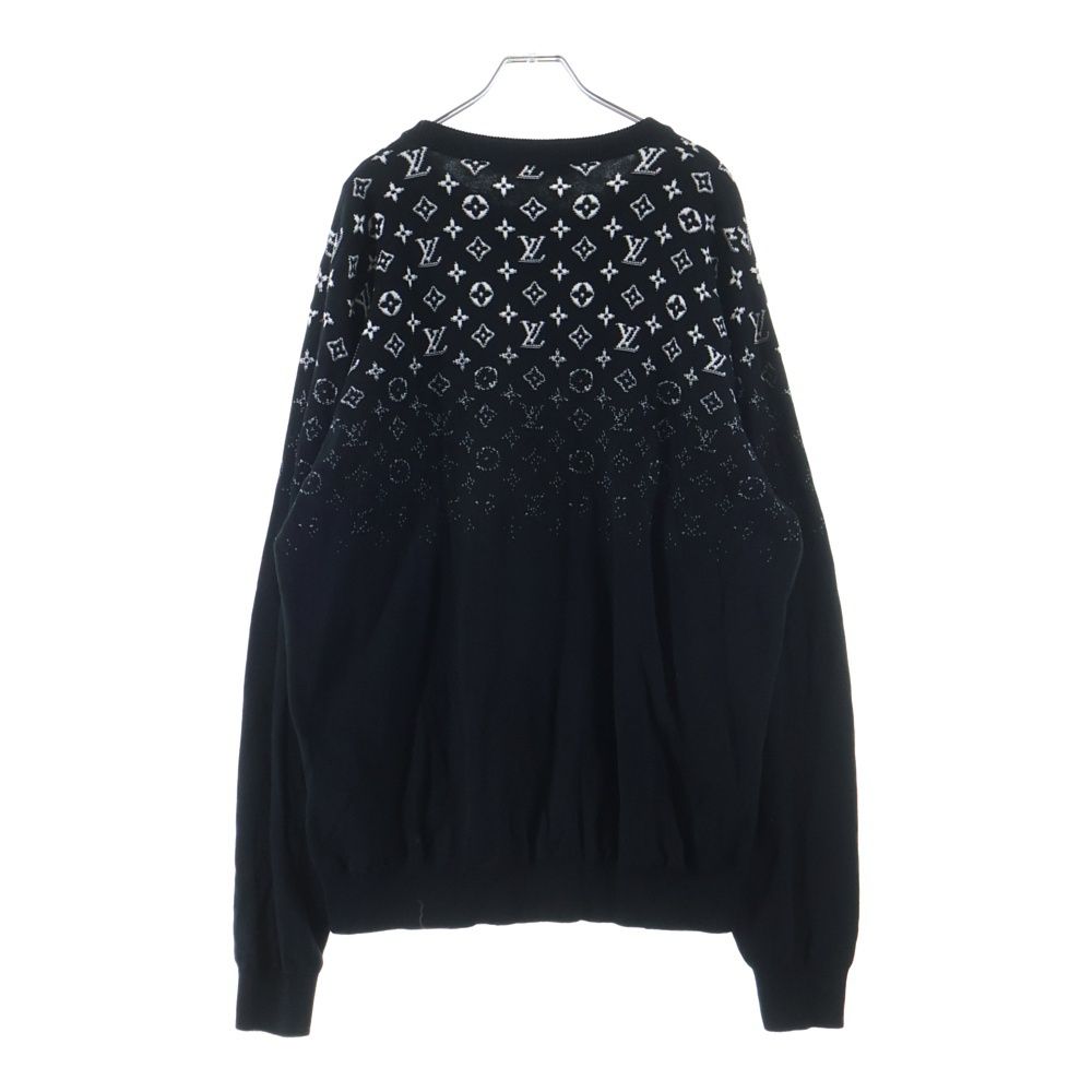 Louis Vuitton Monogram Gradient Sweater Long Sleeve Knit All Over Pattern Black — view 2
