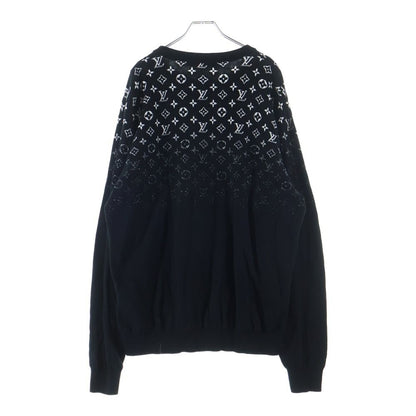 Louis Vuitton Monogram Gradient Sweater Long Sleeve Knit All Over Pattern Black — view 2