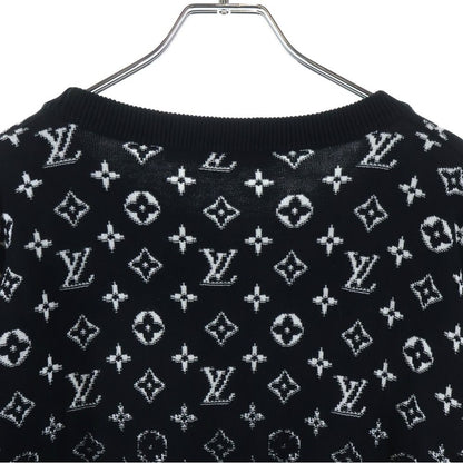 Louis Vuitton Monogram Gradient Sweater Long Sleeve Knit All Over Pattern Black — view 4
