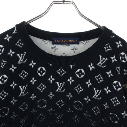 Louis Vuitton Monogram Gradient Sweater Long Sleeve Knit All Over Pattern Black — view 3