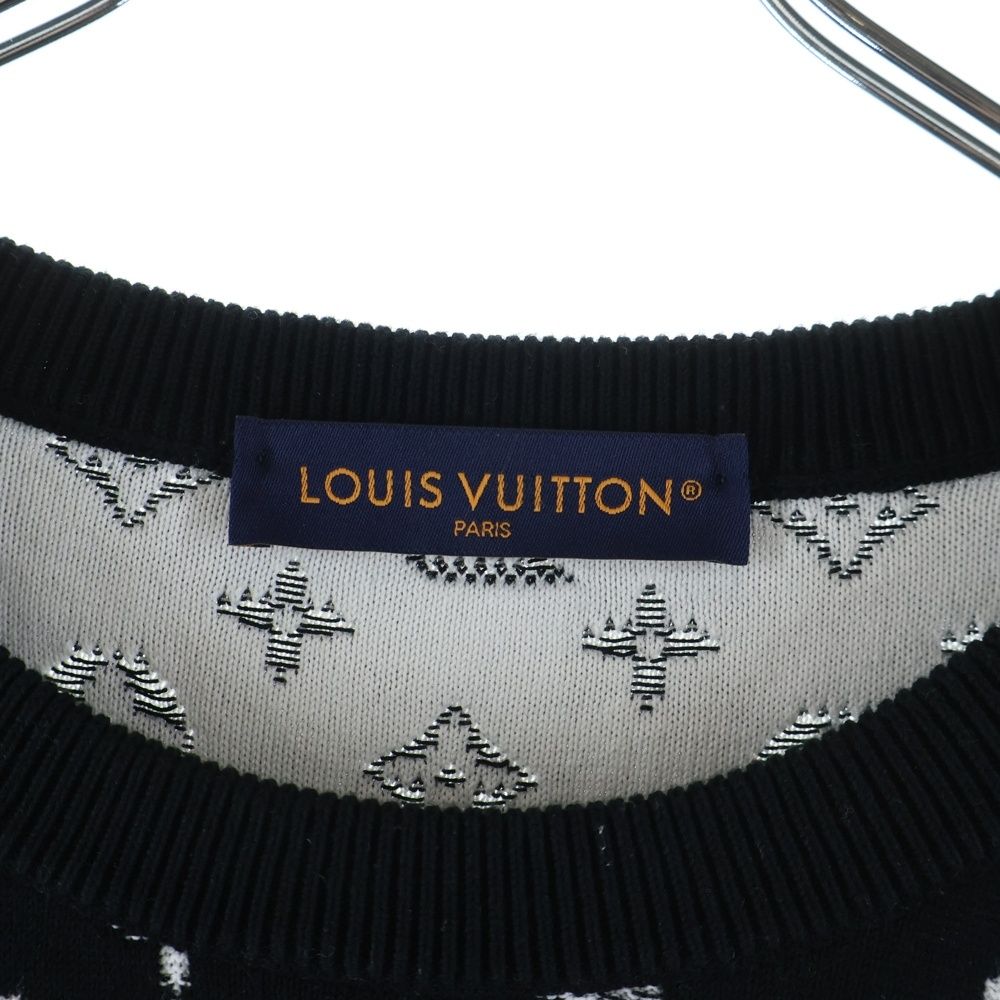 Louis Vuitton Monogram Gradient Sweater Long Sleeve Knit All Over Pattern Black — view 6
