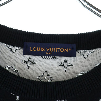Louis Vuitton Monogram Gradient Sweater Long Sleeve Knit All Over Pattern Black — view 6