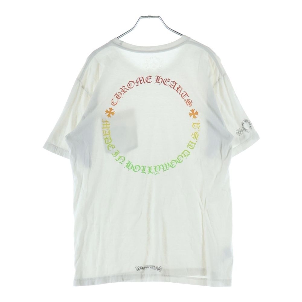 Chrome Hearts Back Grad Circle Logo Tee Gradation Crew Neck Short Sleeve