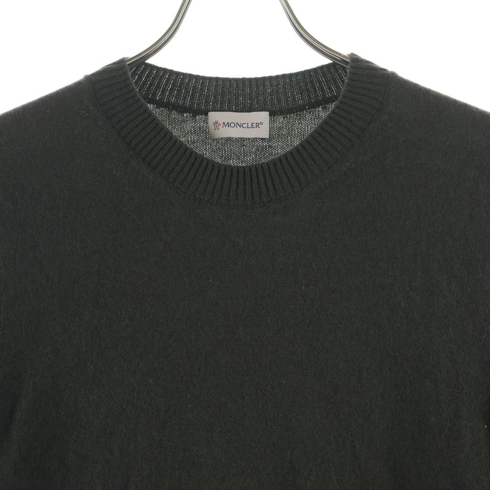 Moncler Girocollo Tricot Crew Neck Knit Sweater Gray — view 3