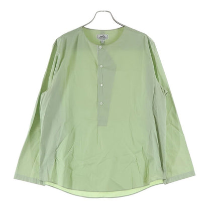 Hermes Colorless Long Sleeve Pullover Shirt Green Sweater