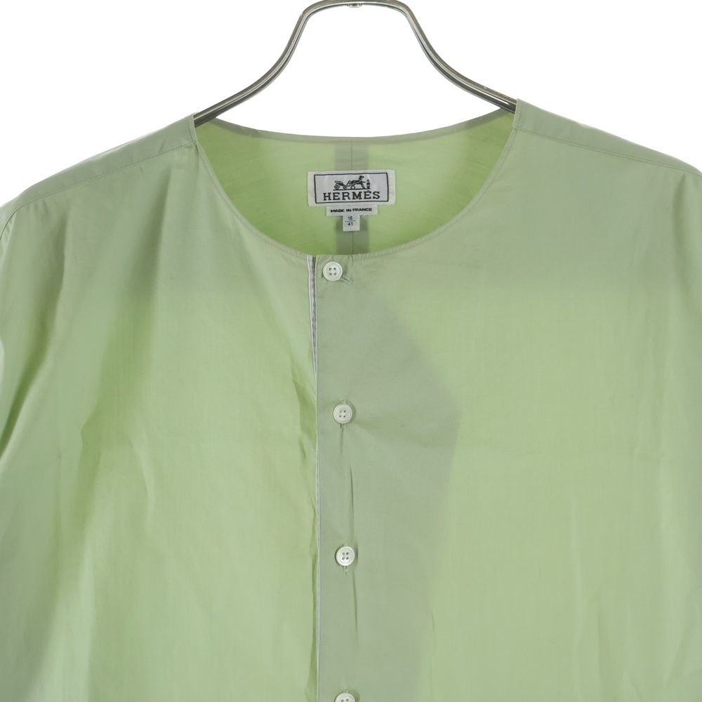 Hermes Colorless Long Sleeve Pullover Shirt Green Sweater — view 3