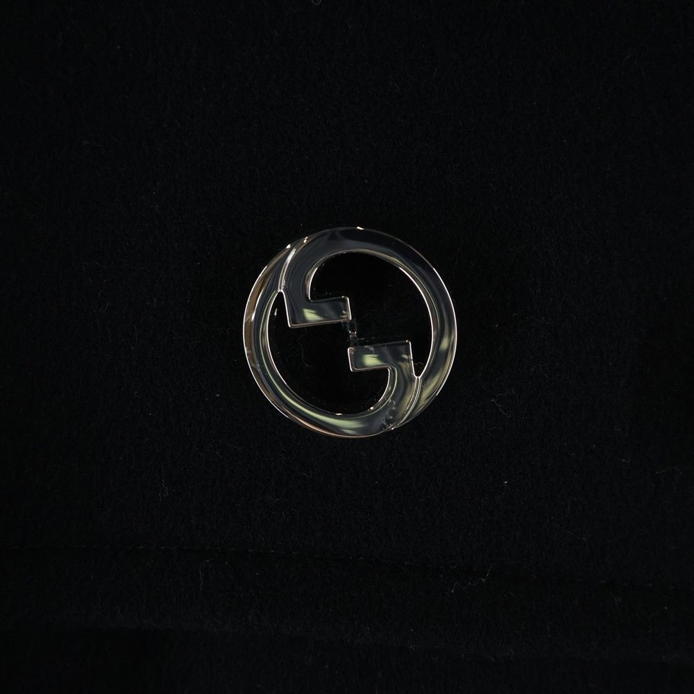 Gucci Double Breasted Wool Coat Black — view 5