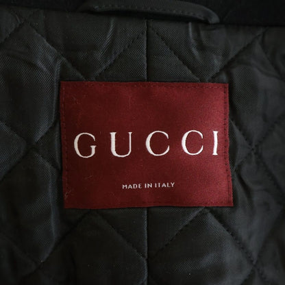 Gucci Double Breasted Wool Coat Black — view 7