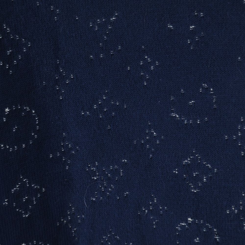 Louis Vuitton Monogram Gradient Crew Neck Long Sleeve Knit Sweater Navy Uso — view 4