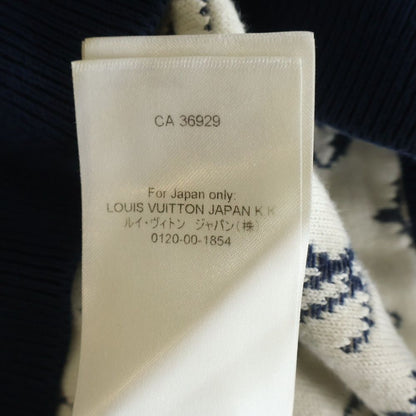 Louis Vuitton Monogram Gradient Crew Neck Long Sleeve Knit Sweater Navy Uso — view 8