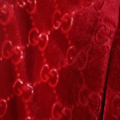 Gucci GG All Over Collar Sequin Silk Dress Red Kids — view 5