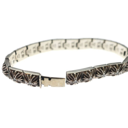 Chrome Hearts Pyramid Pls Lnk P Dmnd 4 1 Plus Link Pave Diamond Bracelet Silver — view 6