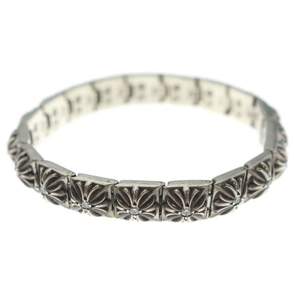 Chrome Hearts Pyramid Pls Lnk P Dmnd 4 1 Plus Link Pave Diamond Bracelet Silver — view 4