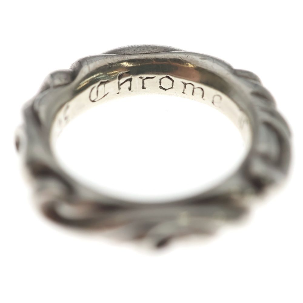 Chrome Hearts Scrl Band Scroll Ring Silver — view 5
