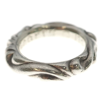 Chrome Hearts Scrl Band Scroll Ring Silver — view 3