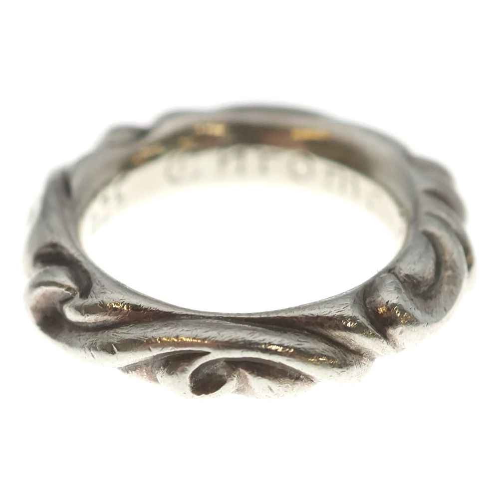 Chrome Hearts Scrl Band Scroll Ring Silver — view 4