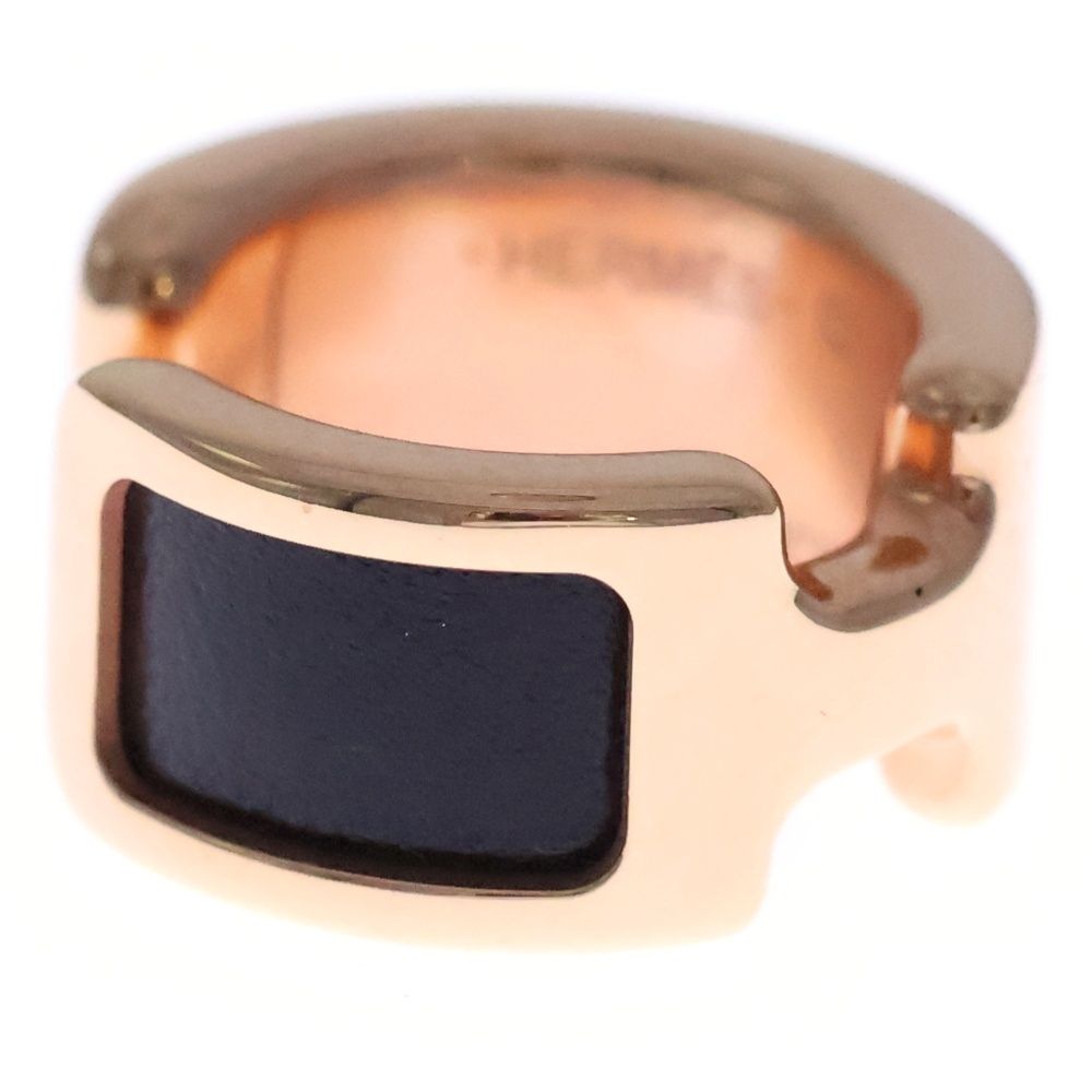 Hermes Olympe PM Ring Black Gold Earring — view 3