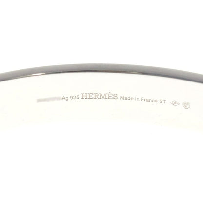 Hermes Collier de Chien Bangle Bracelet Silver — view 5