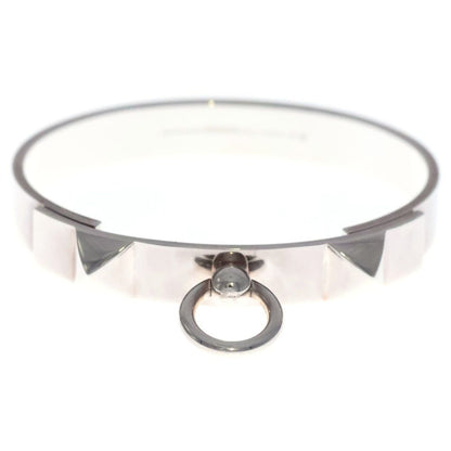 Hermes Collier de Chien Bangle Bracelet Silver — view 4