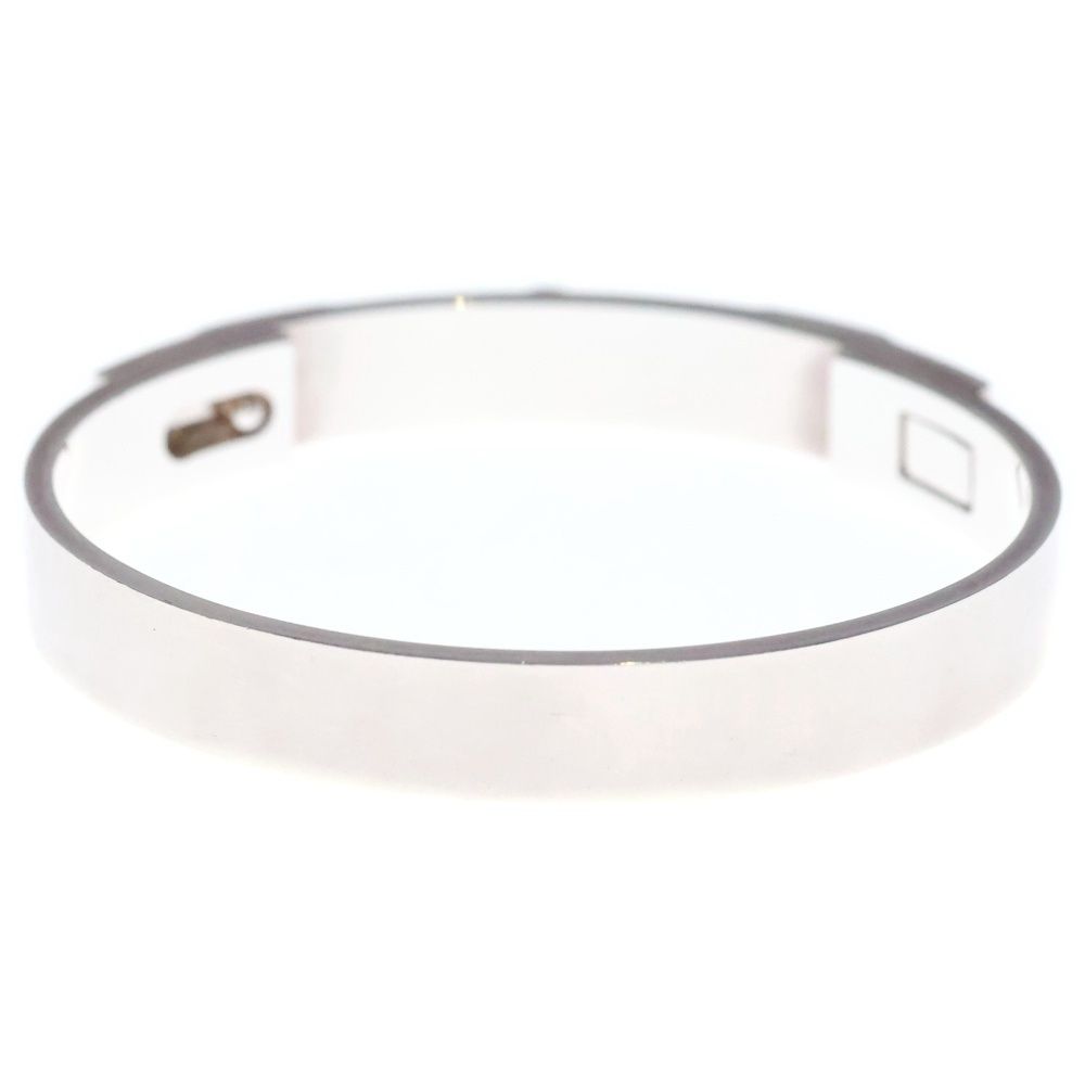 Hermes Collier de Chien Bangle Bracelet Silver — view 2