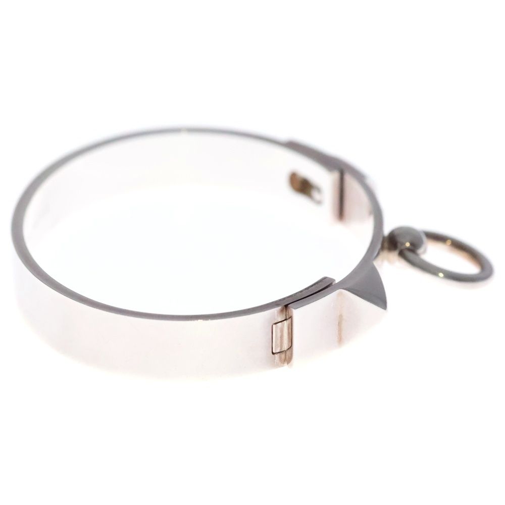 Hermes Collier de Chien Bangle Bracelet Silver — view 3