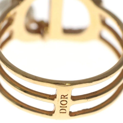 Dior Line Stone Pearl Ring Gold — view 5
