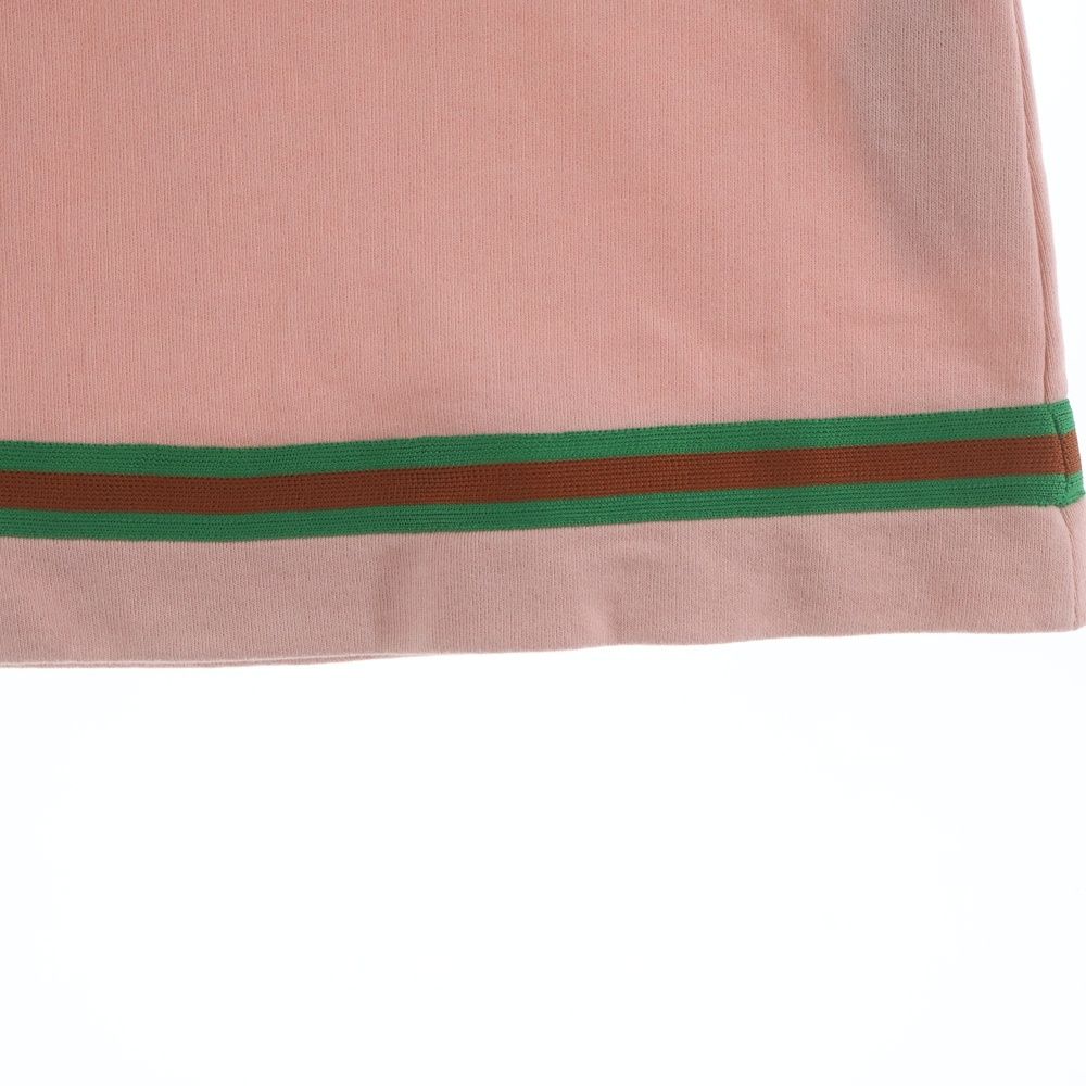 Gucci Horsebit Cotton Dress Pink Kids — view 6