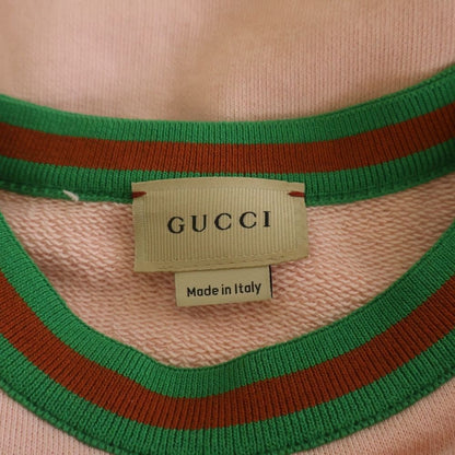 Gucci Horsebit Cotton Dress Pink Kids — view 7