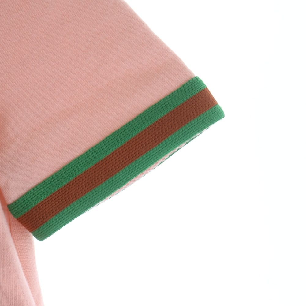 Gucci Horsebit Cotton Dress Pink Kids — view 5