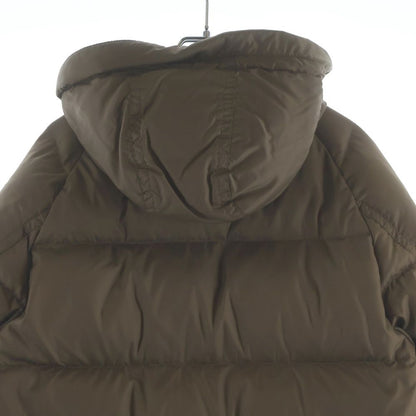 Moncler Bisenti Shoulder Logo Patch Zip Up Jacket Coat Beige — view 4