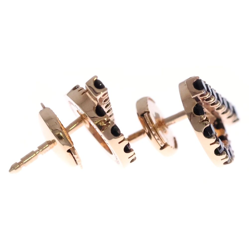 Hermes Finesse Black Spinel Earrings 18k PG Pink Gold — view 3