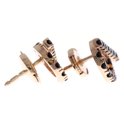 Hermes Finesse Black Spinel Earrings 18k PG Pink Gold — view 3