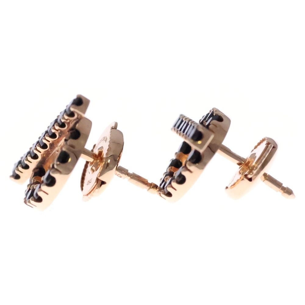 Hermes Finesse Black Spinel Earrings 18k PG Pink Gold — view 4