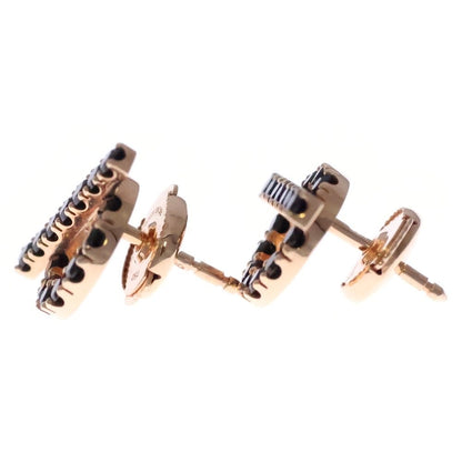 Hermes Finesse Black Spinel Earrings 18k PG Pink Gold — view 4