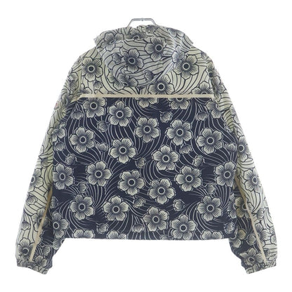 Moncler Blue Keragan Floral Print Jacket Zip Up — view 2