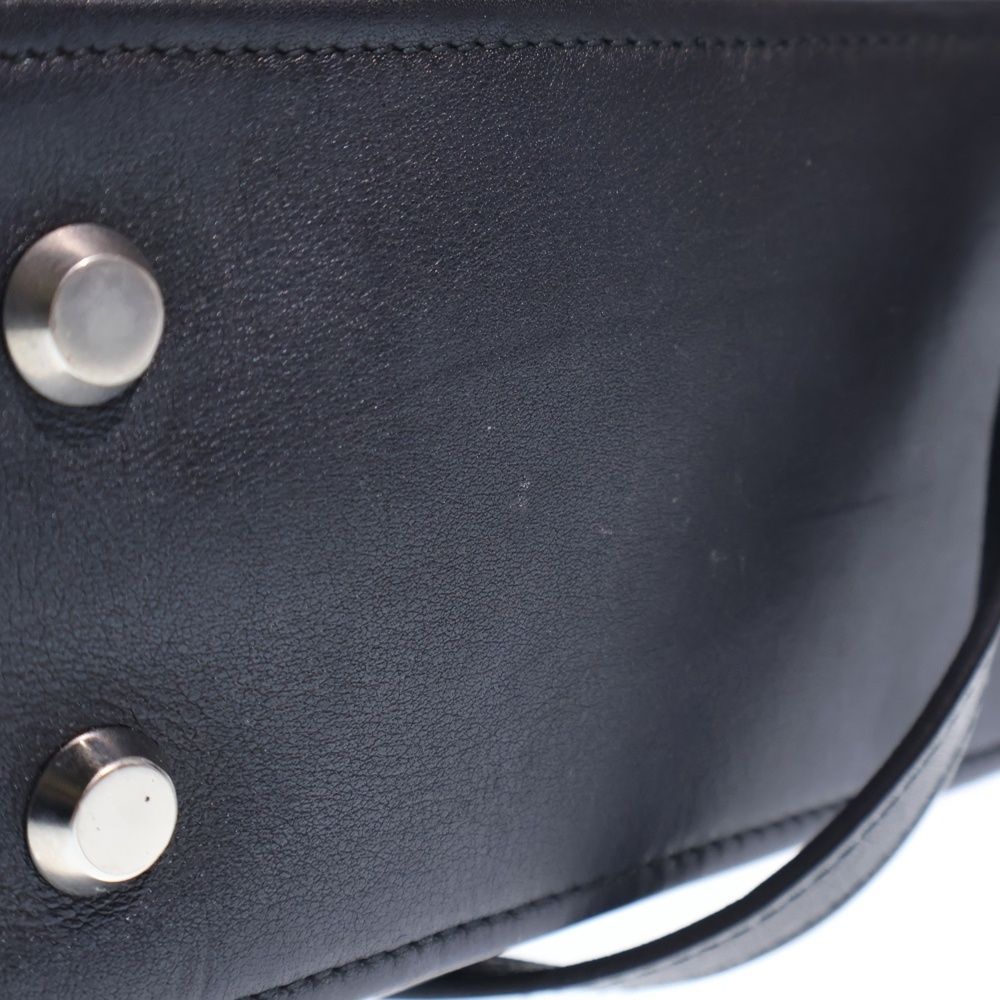 Balenciaga Triangle 2-Way Shoulder Bag Black Leather Silver — view 5